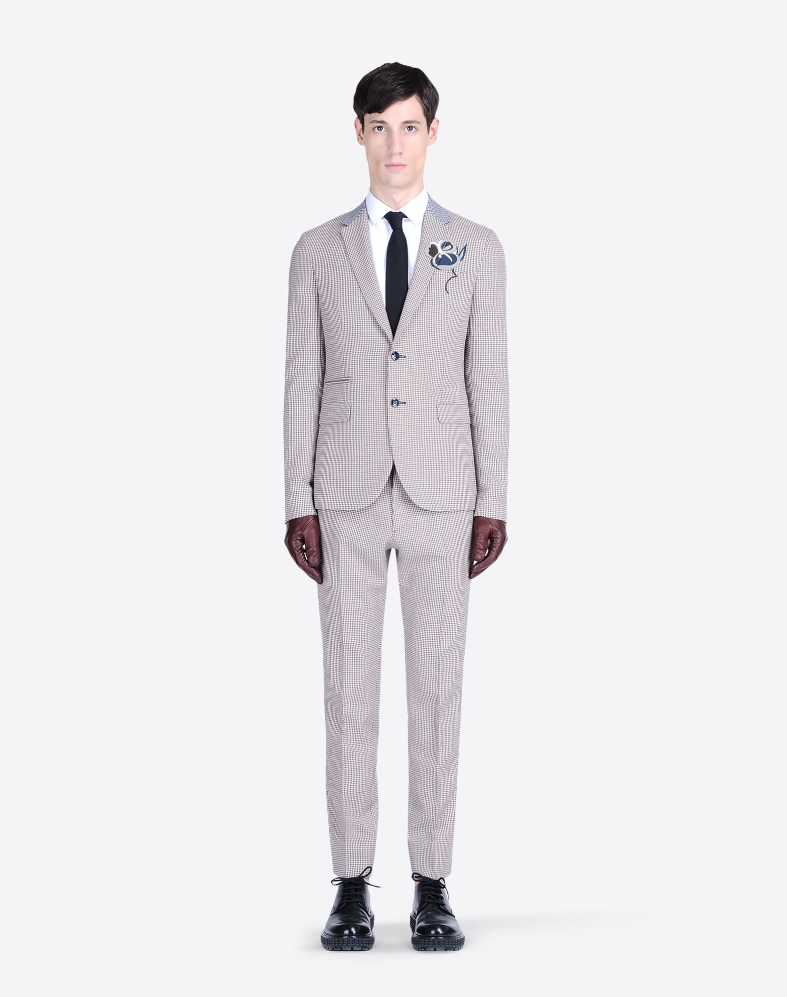 Valentino Uomo Suit In Vichy Wool, Suits for Men - Valentino Online ...