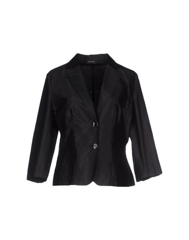 Caractère Woman Suit jacket Black Size 8 Silk