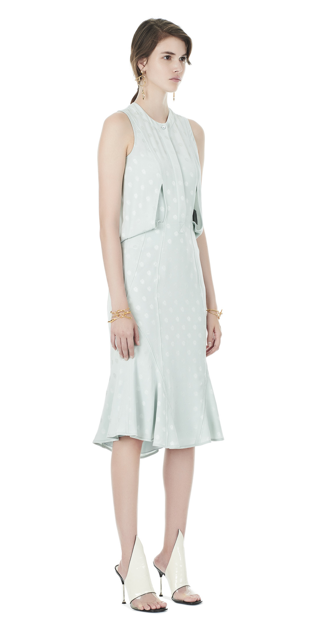 balenciaga boning 无袖连衣裙