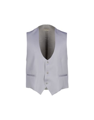 Man Vest Light grey Size 44 Polyester, Viscose