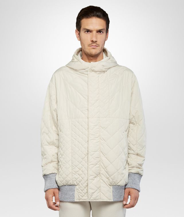 桦木白涤纶派克大衣