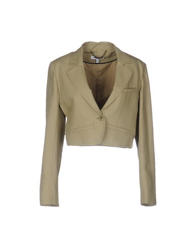 See By Chloé Woman Blazer Military green Size 8 Virgin Wool, Linen