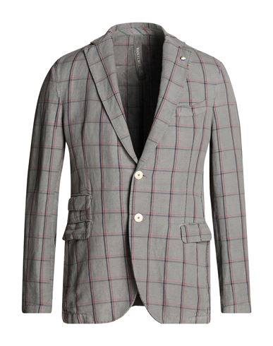 Manuel Ritz Man Blazer Grey Size 44 Linen, Cotton