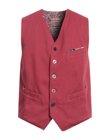 Bob Man Vest Brick Red Size 42 Cotton, Elastane