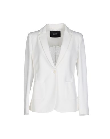 Woman Blazer White Size 4 Polyamide, Elastane