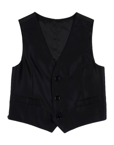 Dolce & Gabbana Babies'  Toddler Boy Tailored Vest Black Size 7 Viscose, Virgin Wool, Silk