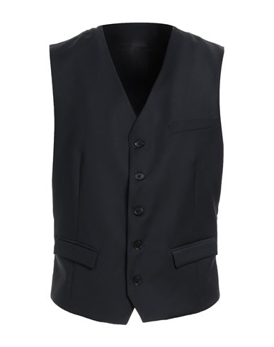 Massimo Rebecchi Man Tailored Vest Midnight Blue Size 44 Polyester, Virgin Wool, Lycra
