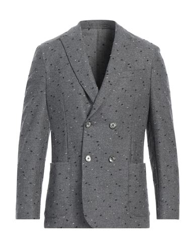 Man Blazer Grey Size 40 Virgin Wool, Wool, Polyamide, Viscose, Elastane