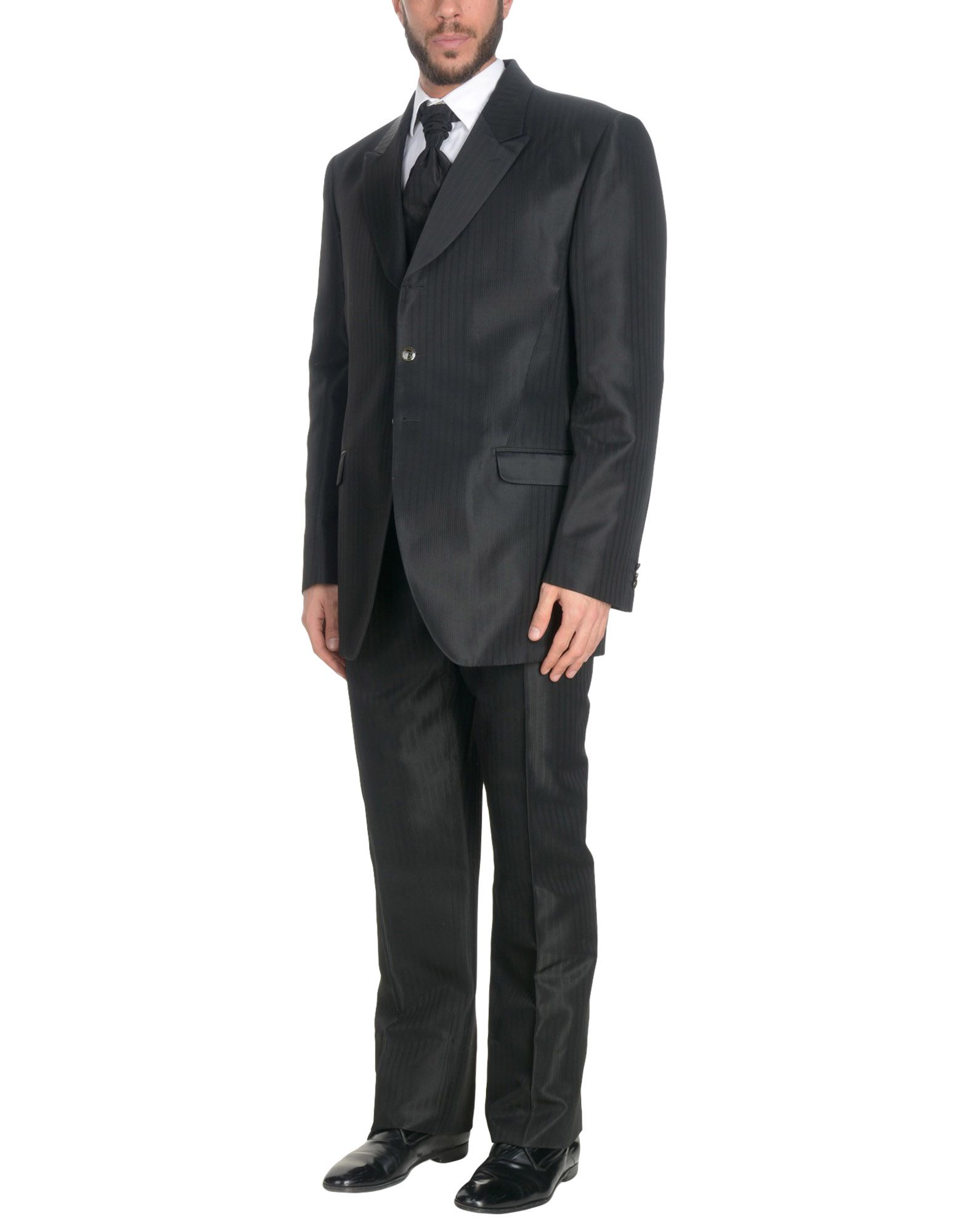 《送料無料》CARLO PIGNATELLI CERIMONIA メンズ スーツ ブラック 60 アセテート 100%