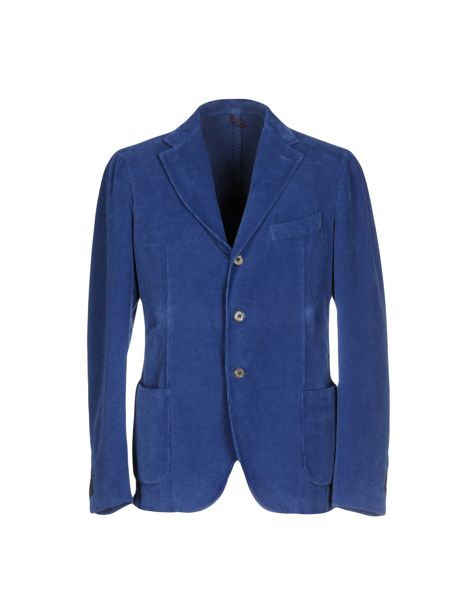 《送料無料》SANTANIELLO Napoli メンズ テーラードジャケット ブルー 52 コットン 100%