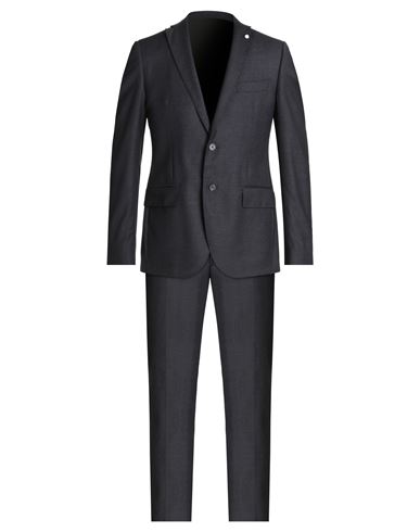 Luigi Bianchi Mantova Man Suit Midnight Blue Size 40 Wool