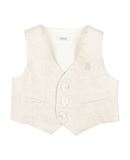LE BEB� Jungen 0-24 monate Weste Farbe Beige Gr��e 4