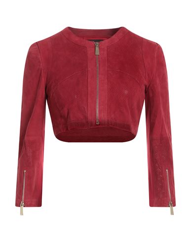 Woman Blazer Red Size 6 Goat skin