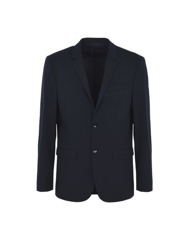 Calvin Klein Man Suit Jacket Midnight Blue Size 36 Wool, Elastane