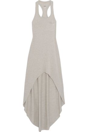 HAUTE HIPPIE Asymmetric stretch modal-blend mini dress