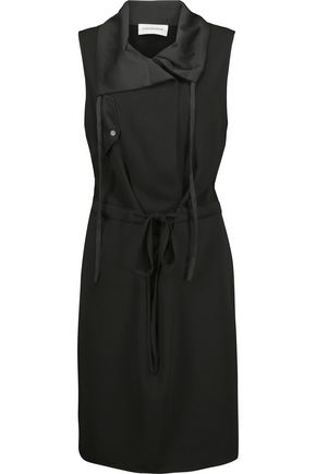 Granda satin-trimmed crepe de chine dress | BY MALENE BIRGER | Sale up ...