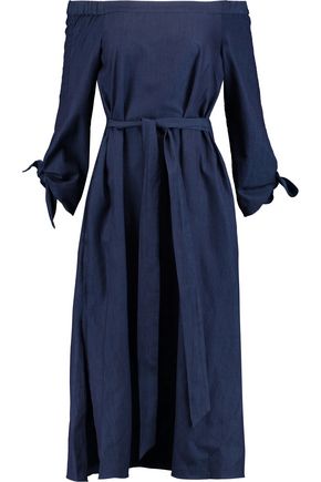 Tibi Off the Shoulder Midi Dress