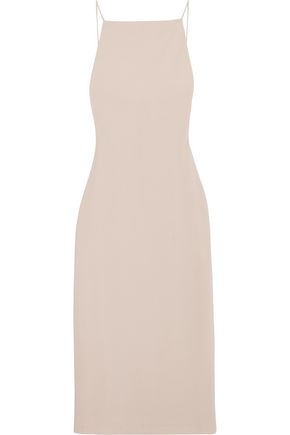 ALICE + OLIVIA Kia lattice-trimmed stretch-knit midi dress
