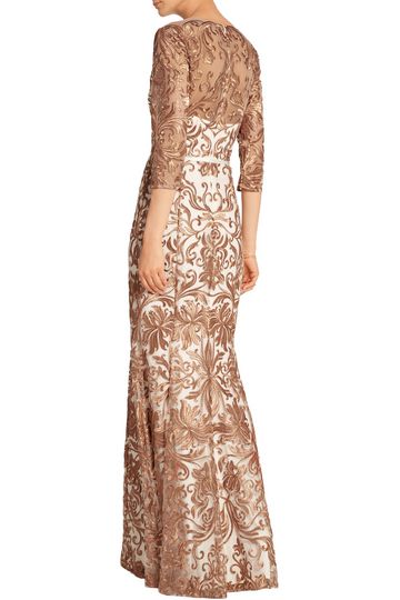 marchesa notte embroidered tulle gown