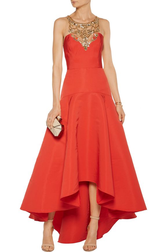 Pleated embellished tulle and faille gown | MARCHESA NOTTE | Sale up ... Pleated embellished tulle and faille gown | MARCHESA NOTTE | Sale up to 70% off | THE OUTNET
