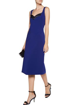 Dion Lee Up To 70 Off Us The Outnet Dion Lee Satin Trimmed Ponte Dress
