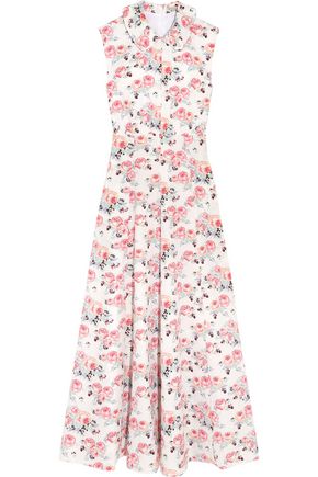 EMILIA WICKSTEAD Fabiola floral-print cloqué midi dress