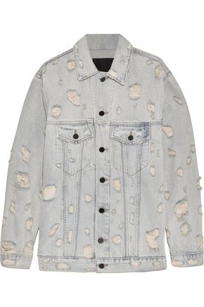 ALEXANDER WANG Daze oversized distressed denim jacket