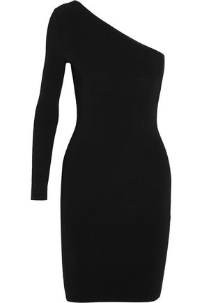 ELIZABETH AND JAMES Brittany one-shoulder ribbed-knit dress