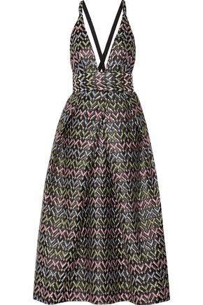 Brocade Midi Dress