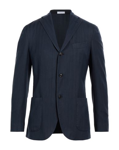 Shop Boglioli Man Blazer Navy Blue Size 38 Wool