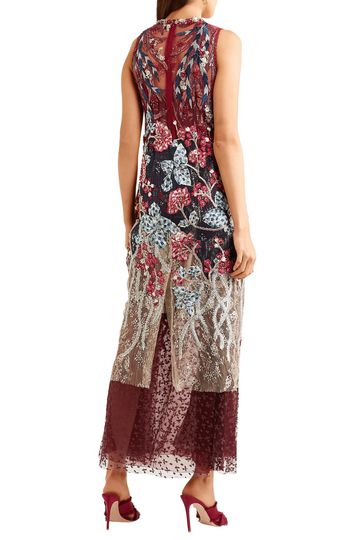 Almira embellished embroidered tulle gown | BIYAN | Sale up to 70% off ...