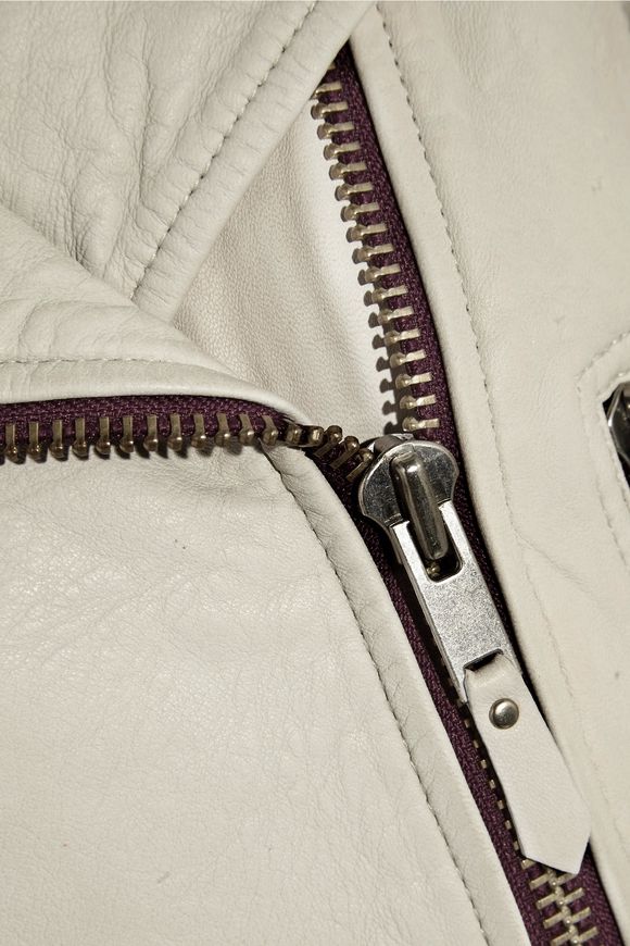 Aken Washed Leather Biker Jacket Isabel Marant Étoile