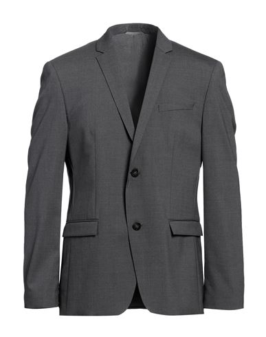 Man Blazer Charcoal Size 34 Wool, Elastane