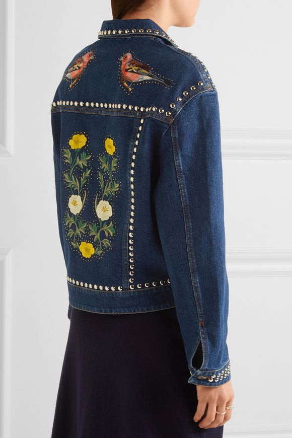 Oversized embellished denim jacket | STELLA McCARTNEY | Sale up to 70% ...