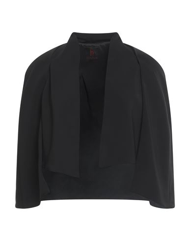 Woman Blazer Black Size 8 Polyester, Elastane