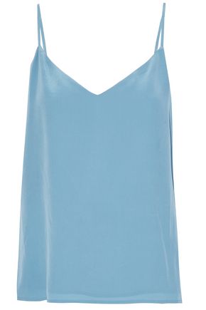 L AGENCE WOMAN JANE WASHED-SILK TOP SKY BLUE,US 367268775567501