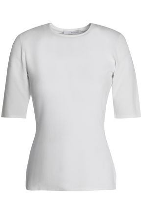 DION LEE WOMAN STRETCH-KNIT TOP WHITE,US 7789028785302237
