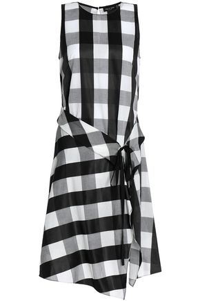Rag Bone Dresses Up To 70 Off At The Outnet Rag Bone Tie Front Gingham Poplin Dress