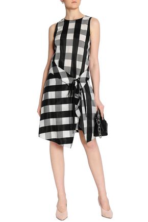 Rag Bone Dresses Up To 70 Off At The Outnet Rag Bone Tie Front Gingham Poplin Dress