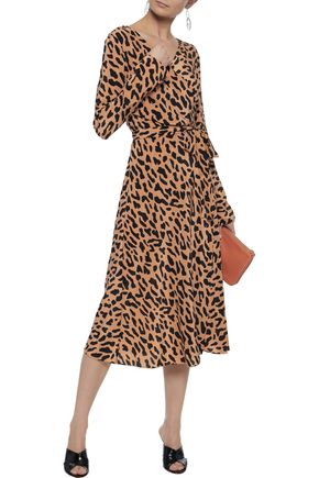 Leopard Print Silk Wrap Midi Dress Diane Von Furstenberg Up Diane Von Furstenberg Leopard Print Silk Wrap Midi Dress