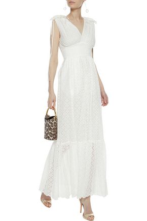 Temperley London Up To 70 Off At The Outnet Temperley London Gathered Lace Maxi Dress