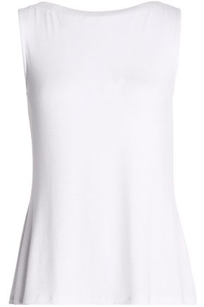 BAILEY44 BAILEY 44 WOMAN LACE-UP JERSEY TOP WHITE,3074457345618987677