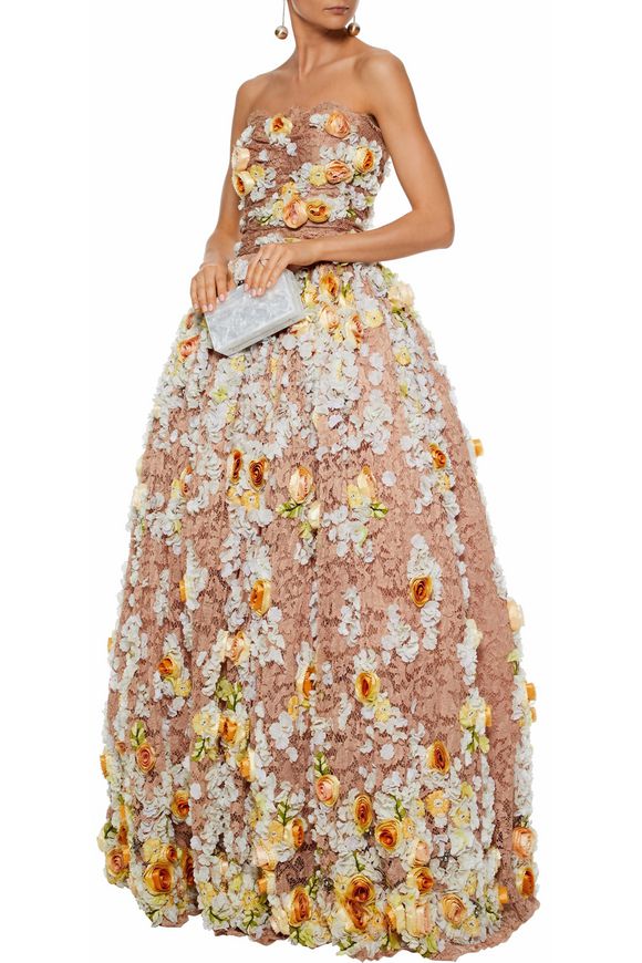 dolce and gabbana lace gown