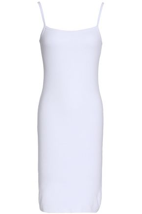 LNA WOMAN RIBBED-KNIT DRESS WHITE,GB 14693524283936150