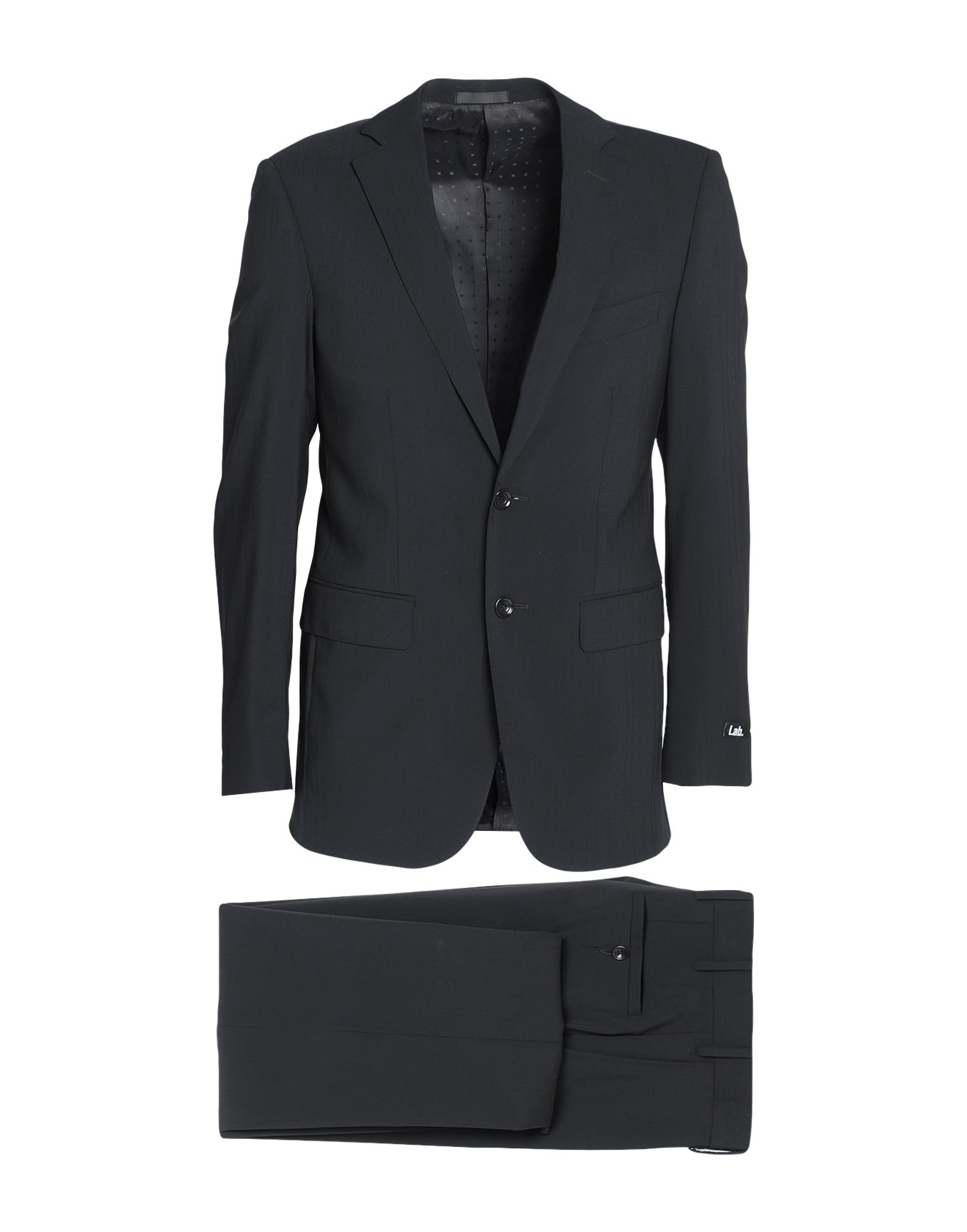 《送料無料》LAB. PAL ZILERI メンズ スーツ ブラック 54 スーパー120 ウール 100%