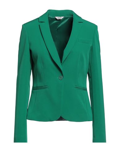 Liu •jo Woman Blazer Emerald Green Size 6 Polyester, Elastane