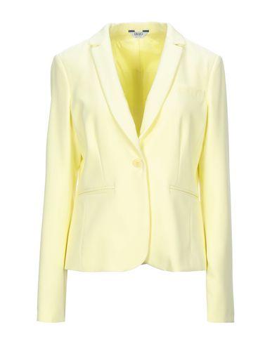 Liu •jo Woman Blazer Pastel yellow Size 6 Polyester, Elastane