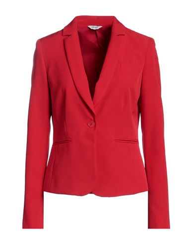 Liu •jo Woman Suit Jacket Tomato Red Size 6 Polyester, Elastane