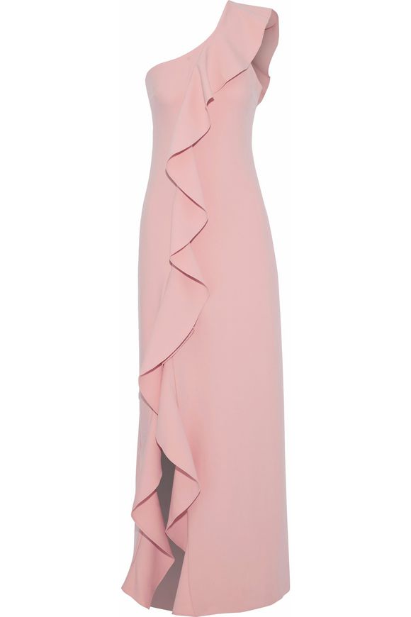 One-shoulder ruffled cady gown | CINQ À SEPT | Sale up to 70% off | THE ...