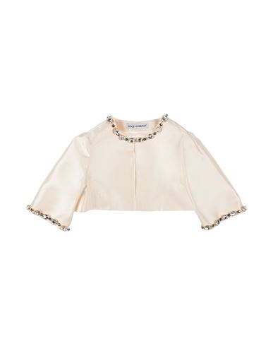 Shop Dolce & Gabbana Toddler Girl Blazer Ivory Size 7 Silk In White